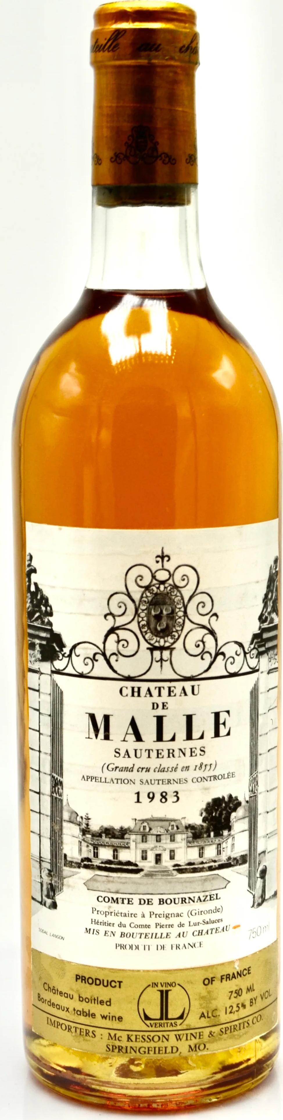 Château de Malle Sauternes (Grand Cru Classé)