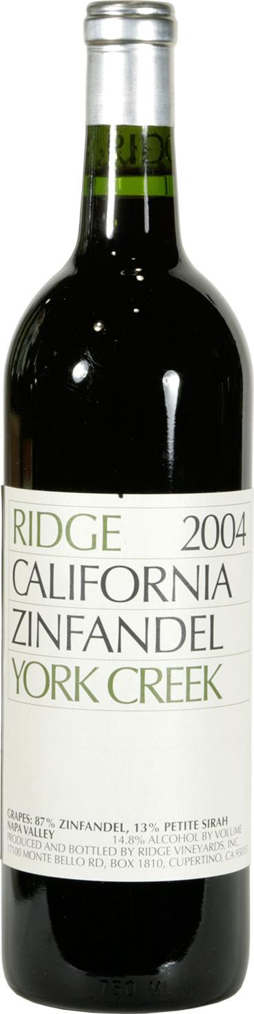 Ridge Vineyards York Creek Mill Block Zinfandel