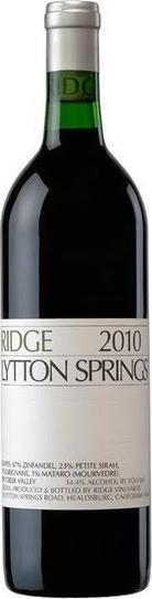 Ridge Vineyards Lytton Springs