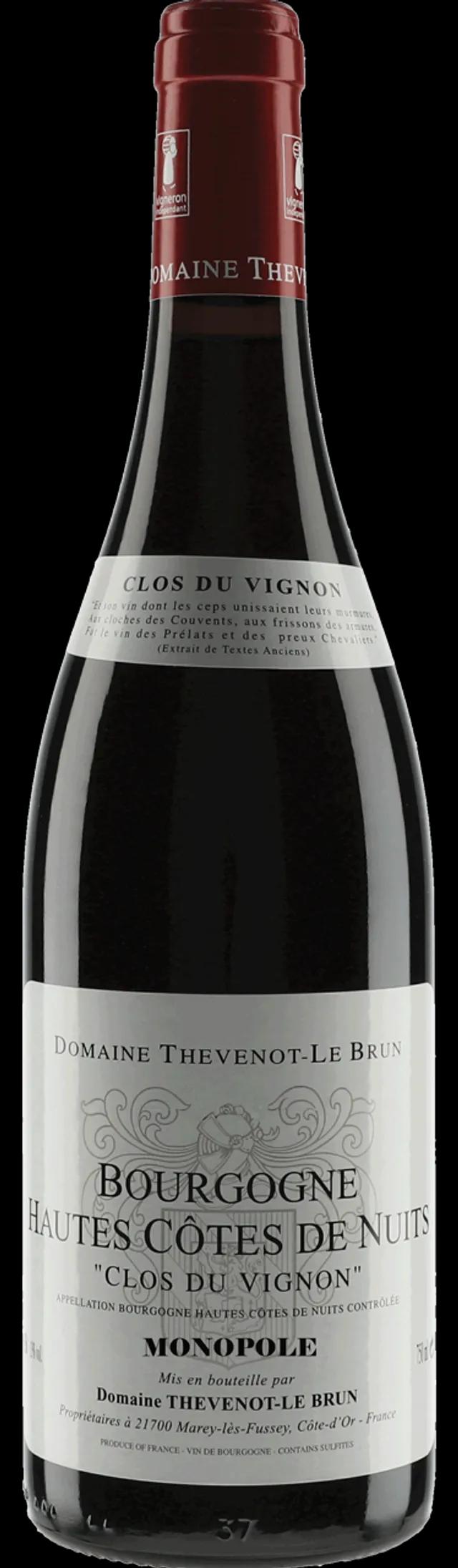 Thevenot-Le Brun Bourgogne Hautes Côtes de Nuits 'Clos du Vignon'