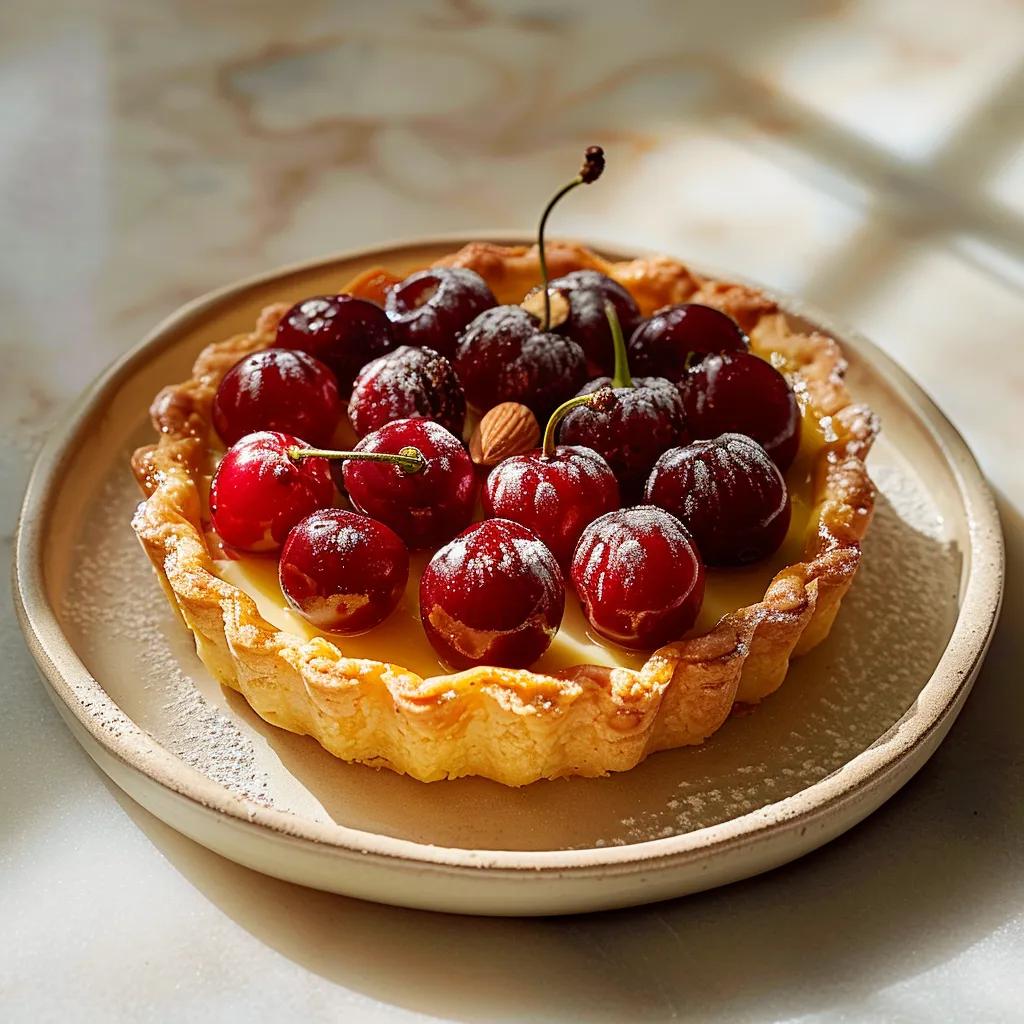 Cherry & Almond Tarts