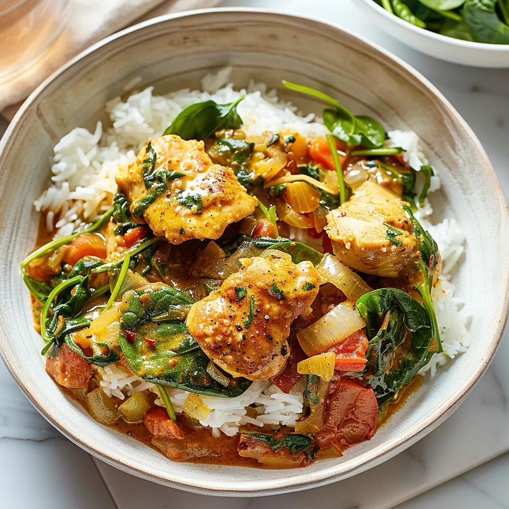 Chicken And Spinach Curry