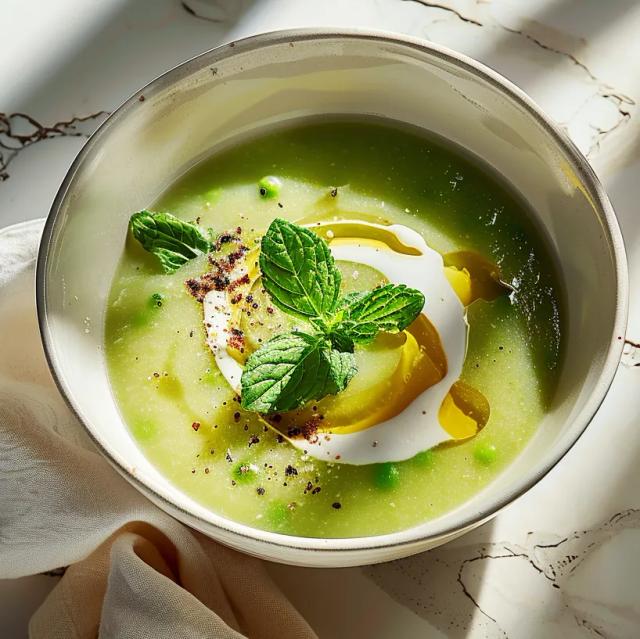 Chilled Pea And Mint Soup