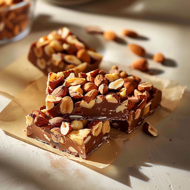 Chunky Chocolate Nut Bars