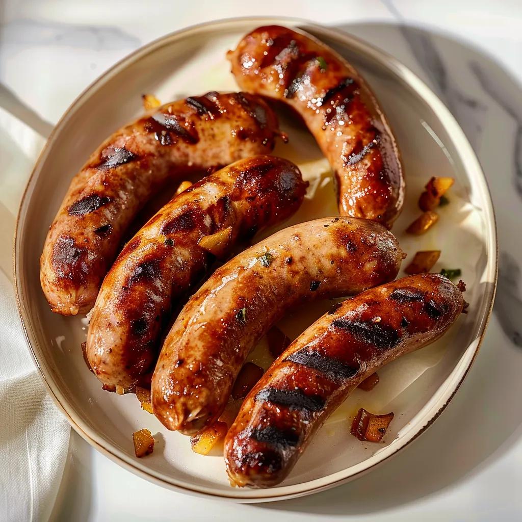 Grilled Andouille Sausages