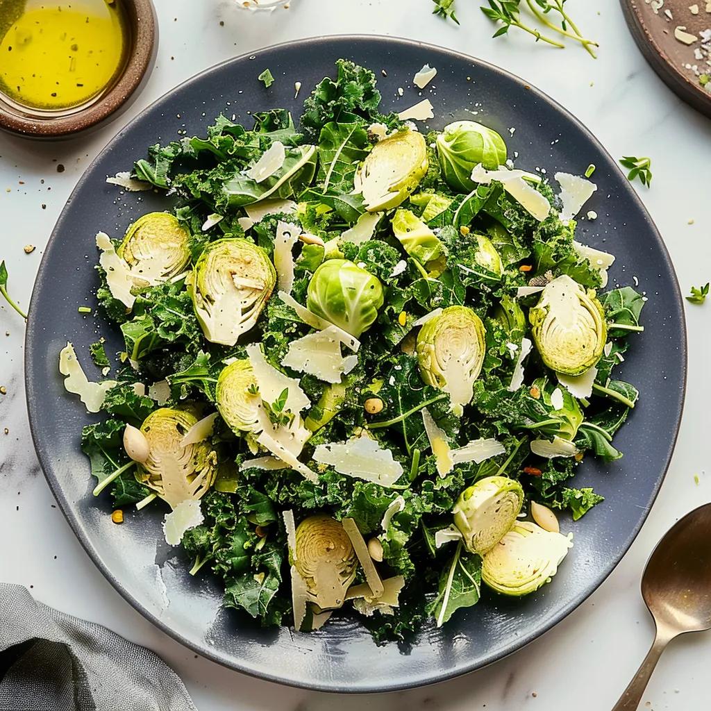 Kale And Brussel Sprout Salad