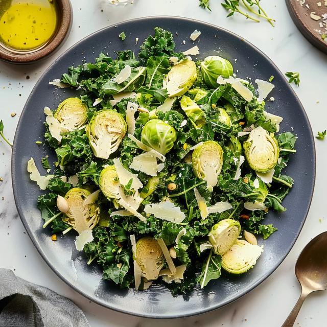 Kale And Brussel Sprout Salad