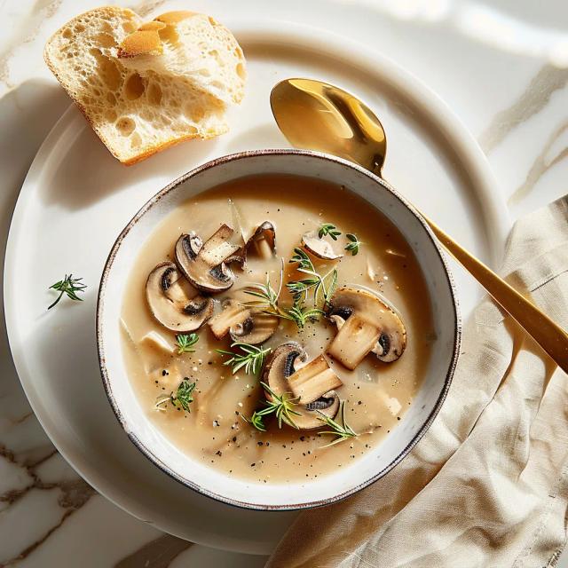 Roasted Mushroom Soup