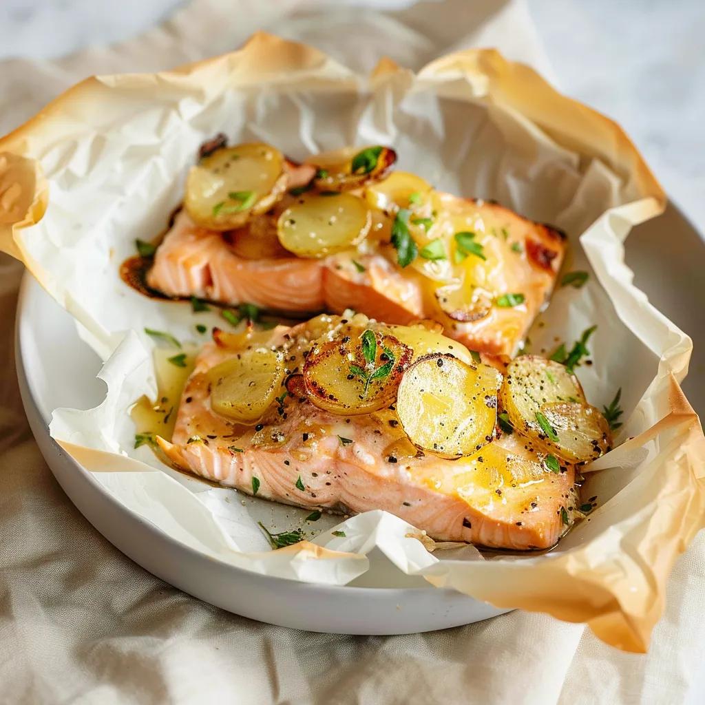 Salmon In Parchment