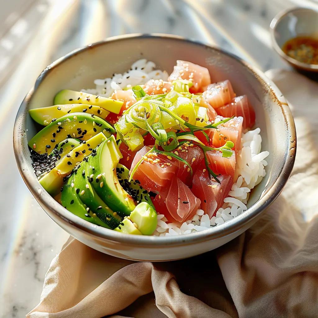 Sesame Tuna Poke Bowl