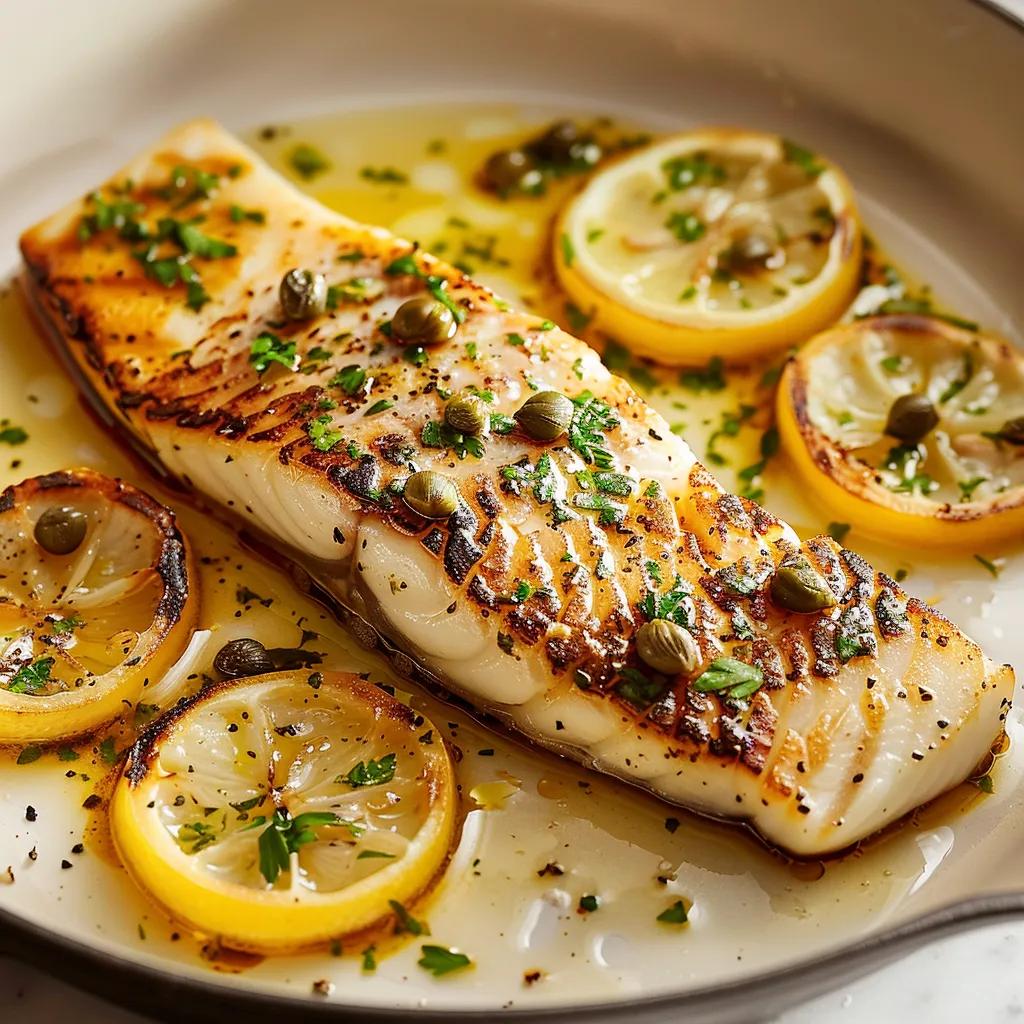 Sole With Lemon Caper Sauce