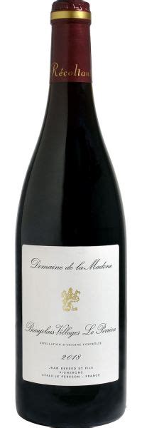 Domaine de la Madone Beaujolais le Perreon