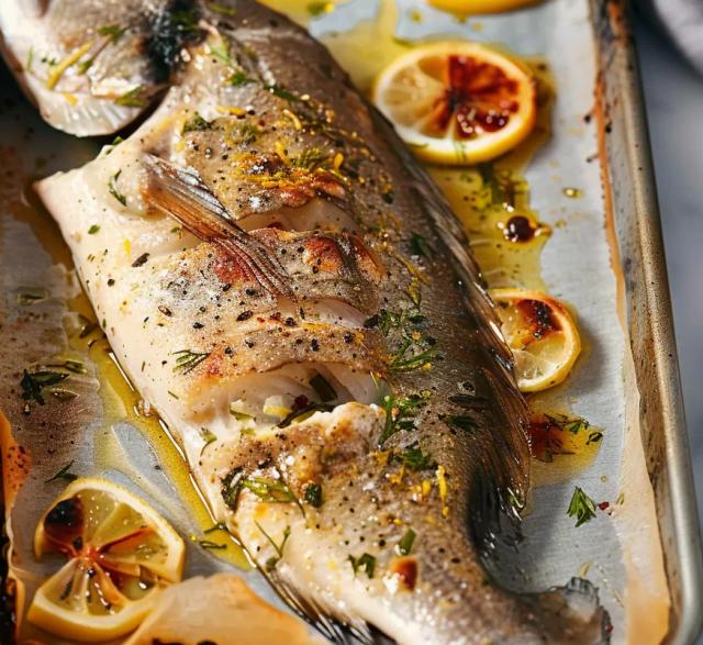 Baked Sea Bass