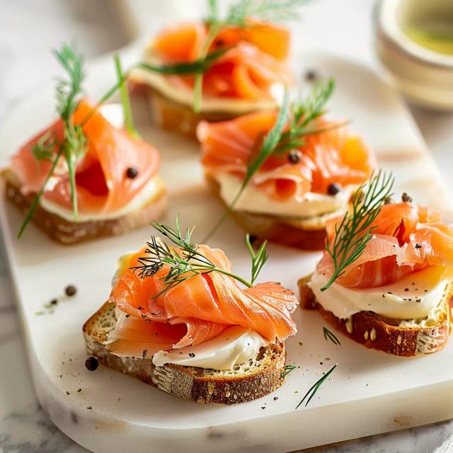 Smoked Salmon Canapes