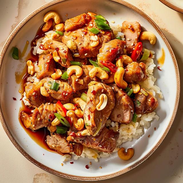 Spicy Pork And Cashew Stir Fry