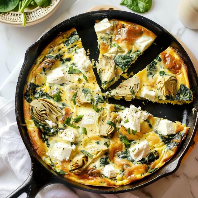 Spinach Artichoke Frittata