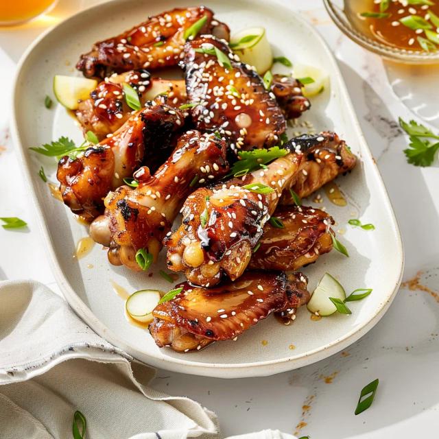 Sticky Sesame Wings