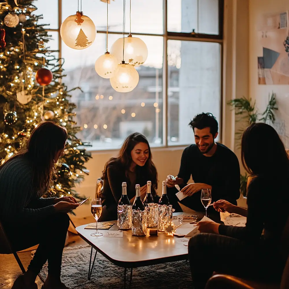 Blind tasting is a classic game for a wine-themed party (Photo: Midjourney)