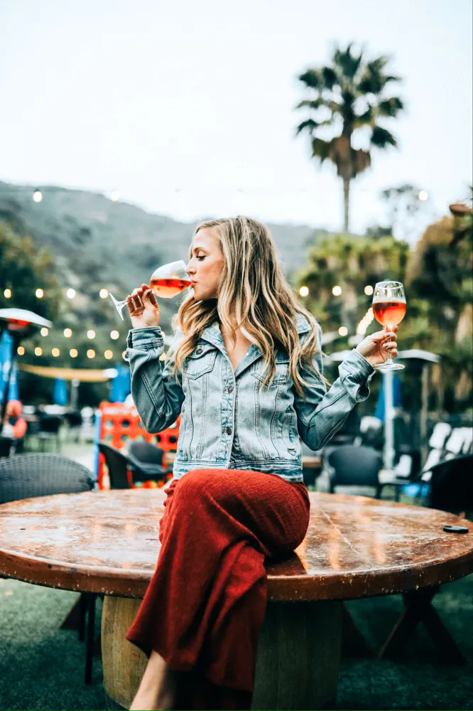 Sipping a Cabernet Sauvignon rosé on Cab Day