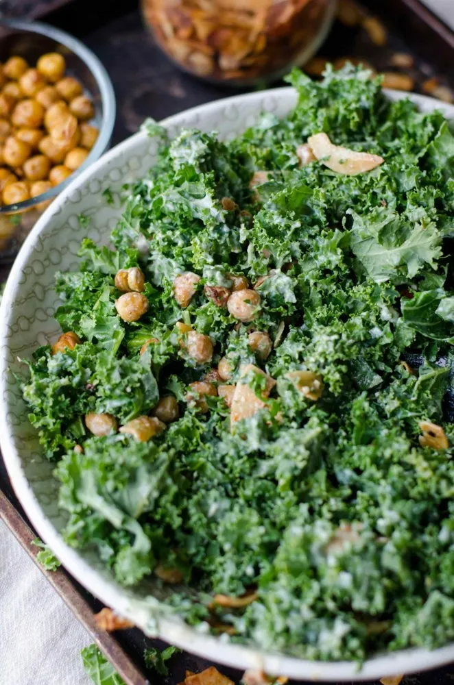 Kale salad pairs perfectly with Aligoté (Photo: Deryn Macey, Unsplash)