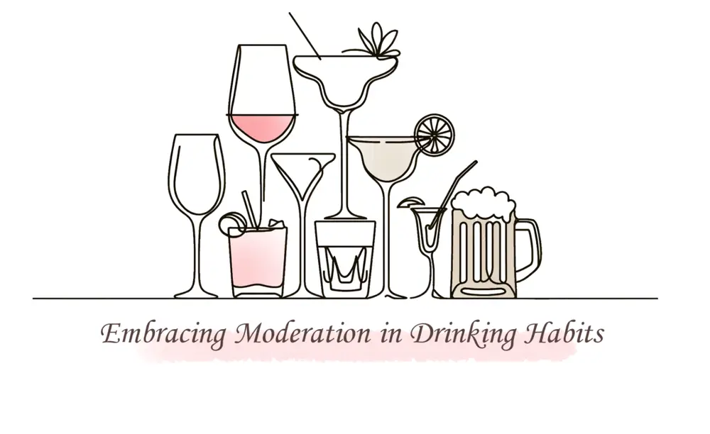 Moderation in drinking habits is now very common, to a more balanced, thoughtful approach (Image created by Krystal Wen)