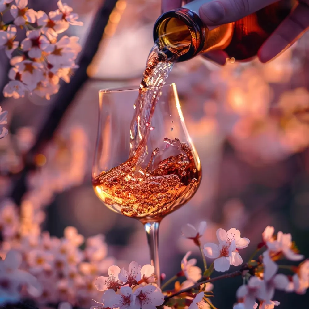 Orange wine is great to drink in springtime (Photo: Midjourney, prompted by Sylvia Ba)