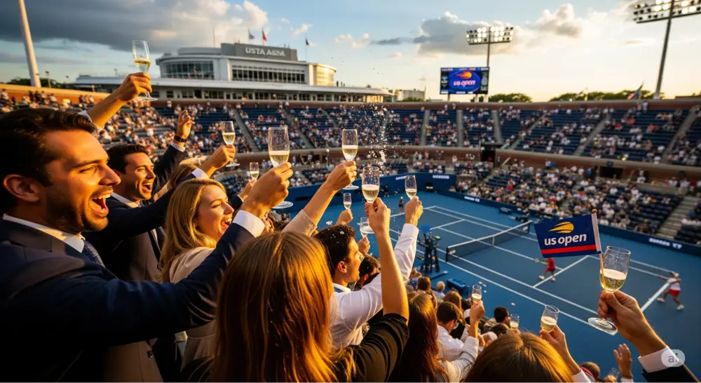 Celebrating the Grand Slam champion in style. (Photo: AI generated with Gemini)