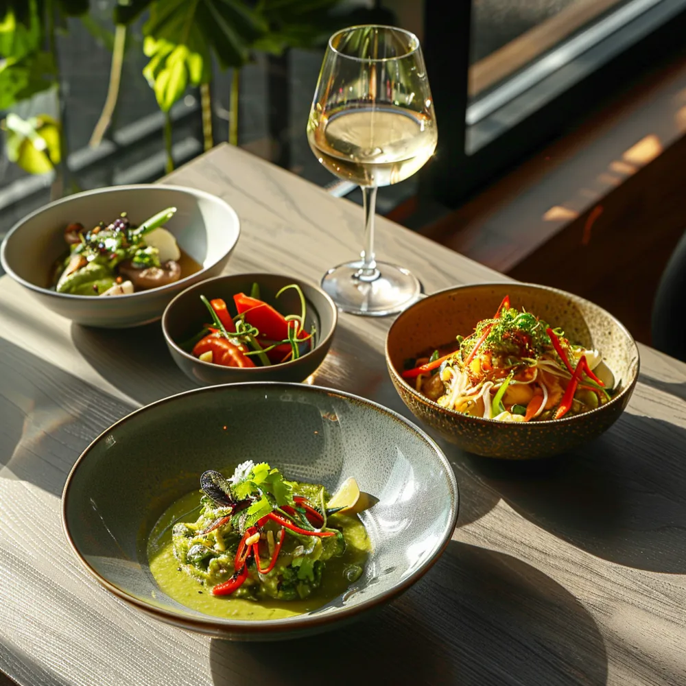 Gruner Veltliner is perfect for spicy Thai green curry and papaya salad (Photo: Midjourney, prompt by Sylvia Ba)
