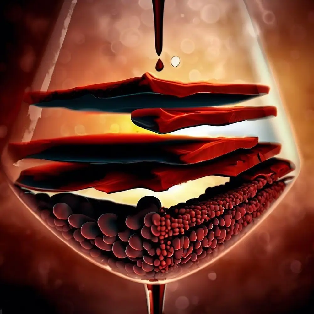 Tannins play a complex role in wine. (Credit: Dalle-E)