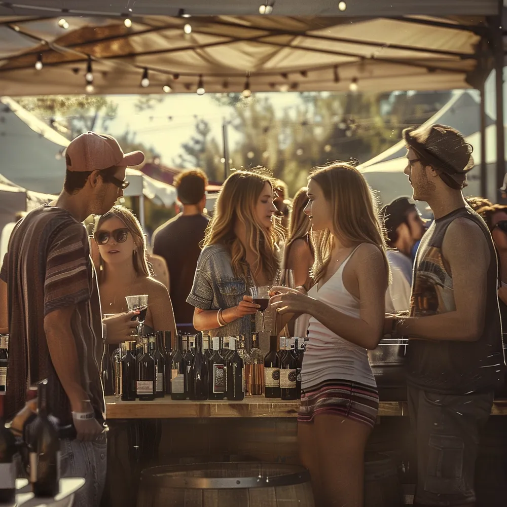 Wine festival is a great opportunity for wine lovers to discover wines and have a fun time (Photo: Midjourney, prompted by Sylvia Ba)