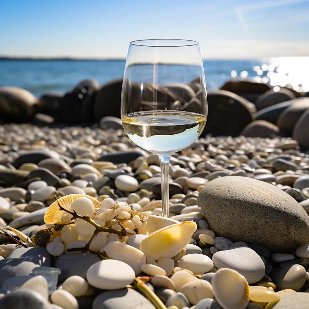 Minerality in wine often associated with stone and seashell flavors (Photo: Midjourney, Sylvia Ba)