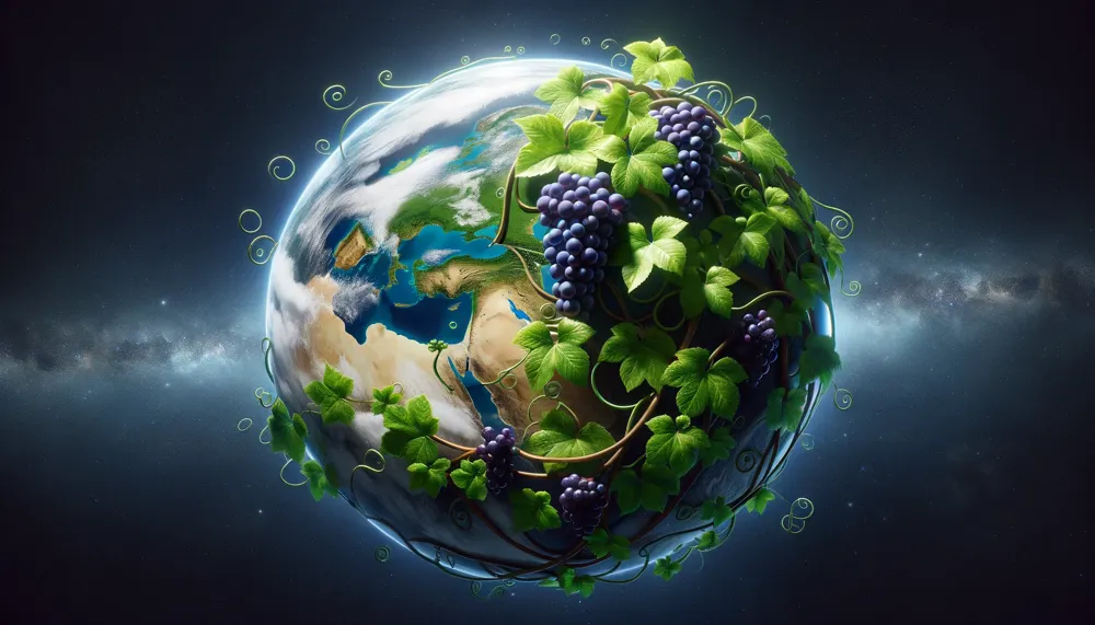 Viticulture is one of the most important agricultural industries. Yearly fluctuations make it challenging. (Credit: DallE)