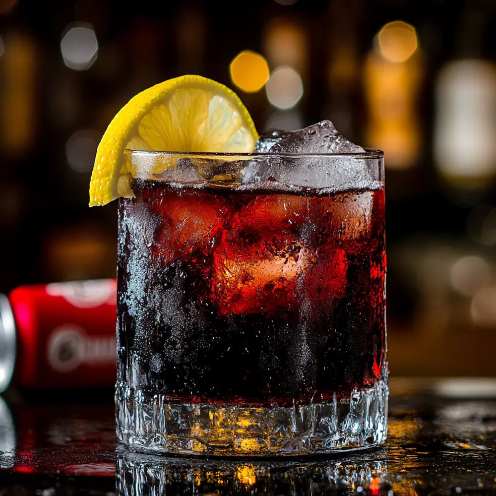 Kalimotxo, the popular Spanish wine cocktail (Image generated using Midjourney)