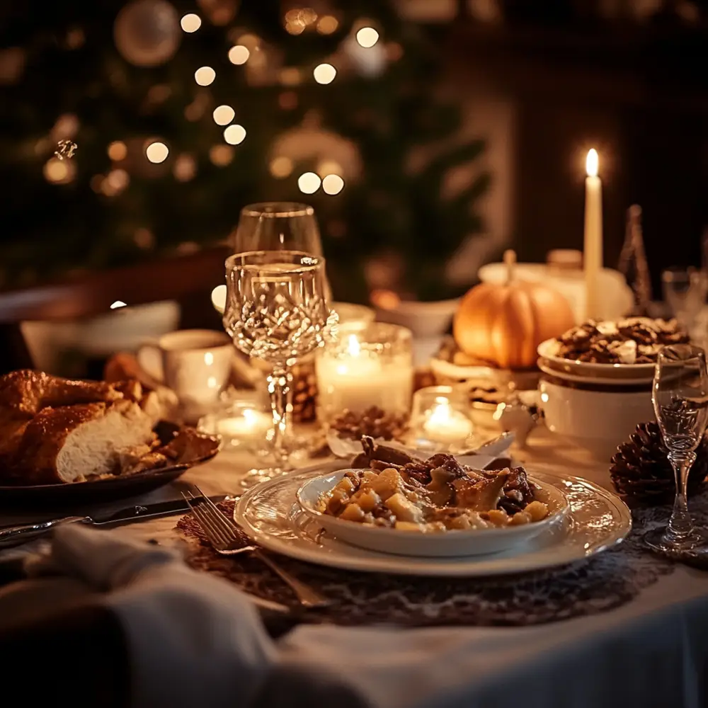 Explore a range and side dishes to compliment your main course this holiday season, and matching wines, with VinoVoss (Photo: Midjourney)