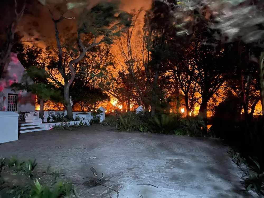 Flames engulfed iconic buildings dating back centuries (Credit: Unknown)