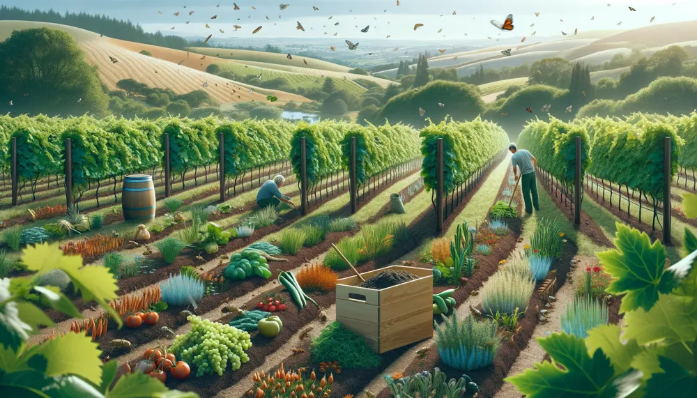 Biodynamics offer a great biodiversity in the vineyards but can have negative impacts on yields. (Photo: DallE)