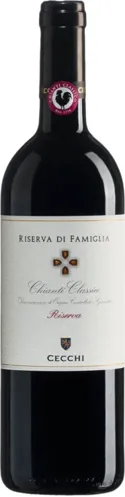 Bottle of Cecchi Chianti Classico Riserva di Famigliawith label visible