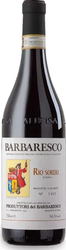 Bottle of Produttori del Barbaresco Barbaresco Riserva Rio Sordo from search results