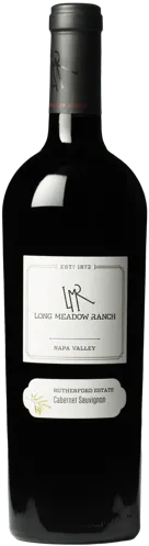 Bottle of Long Meadow Ranch Cabernet Sauvignonwith label visible