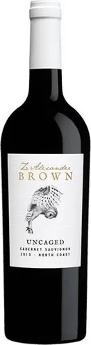 Bottle of Z.Alexander Brown Uncaged Cabernet Sauvignonwith label visible