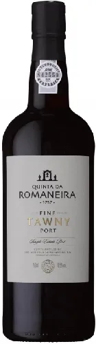 Bottle of Quinta da Romaneira Fine Tawny Portwith label visible