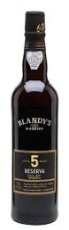 Bottle of Blandy's Alvada Rich 5 Year Old Madeirawith label visible