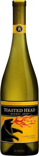 Bottle of Toasted Head Chardonnaywith label visible