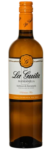 Bottle of La Guita Manzanillawith label visible