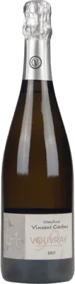 Bottle of Domaine Vincent Careme Vouvray Brutwith label visible