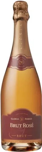 Bottle of Gloria Ferrer Brut Roséwith label visible