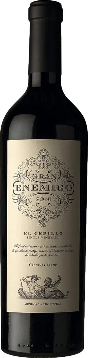 Bottle of El Enemigo Gran Enemigo Single Vineyard El Cepillo Cabernet Franc from search results