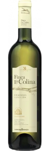 Bottle of Vinos Sanz Finca la Colina Cien X Cienwith label visible