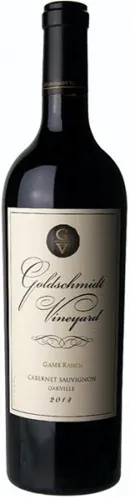 Bottle of Goldschmidt Vineyards Single Vineyard Selection Game Ranch Cabernet Sauvignonwith label visible