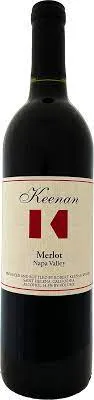 Bottle of Keenan Napa Valley Merlotwith label visible